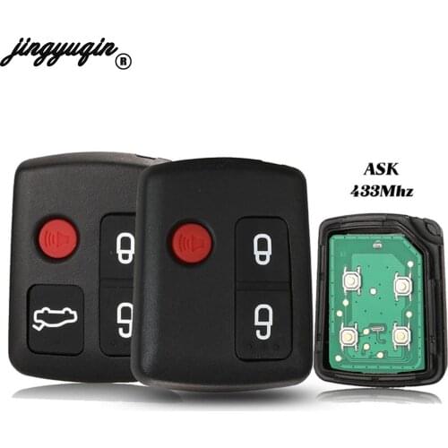 Jingyuqin For Ford BA BF Falcon Sedan Wagon BA15K601A Keyless Car Remote 4 Buttons Keypad Replacement Car Key 433MHZ