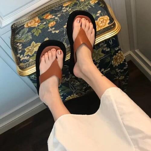 2020 Fashion Women Flip Flop Sponge Soles Design Slip On Flats Slippers Summer Outdoor Indoor Comfortable Slides Ladies Sandal