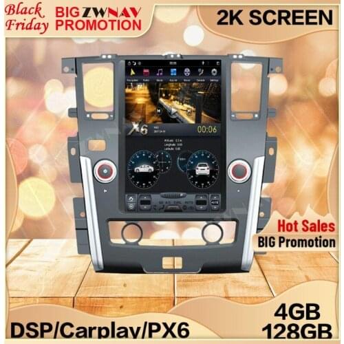 4+128G Tesla Carplay Screen For NISSAN PATROL 2010-2013 2014 2015 2016 2017 Android Multimedia Player GPS Audio Radio Stereo