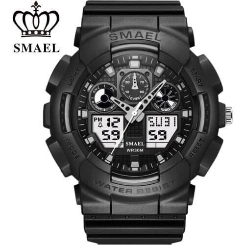 SMAEL Clock Sport heren Horloges Topmerk Luxe Militaire Quartz Horloge Mannen Waterdicht S Shock Horloges relogio masculino 2019