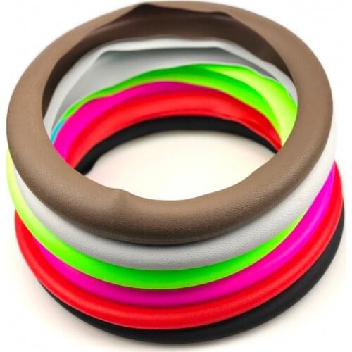 Car Soft Silicon Steering Wheel Cover For Kia Ceed Mohave OPTIMA Carens Borrego CADENZA Picanto SHUMA