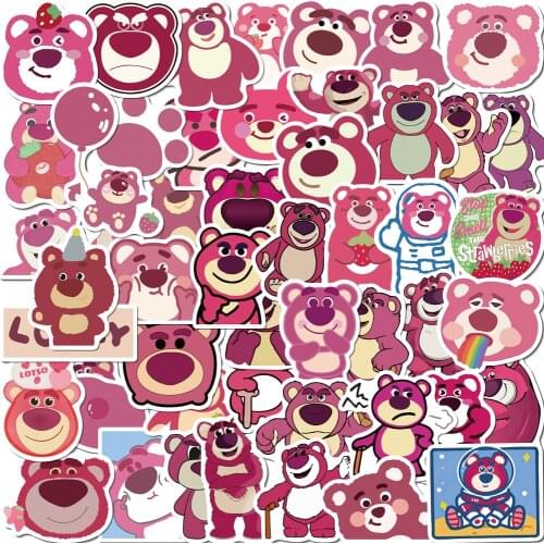 10/50pcs DISNEY Cartoon Lotso stickers Kids Toys waterproof Teacher baby Gift Reward PVC Christmas gift