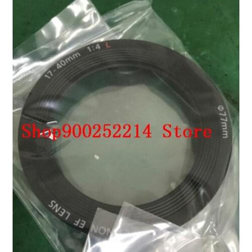 NEW EF 17-40 F4 Lens Front Name Plate Nameplate Cover Ring YB2-0379-000 For Canon 17-40mm F4L USM Repair Part Replacement