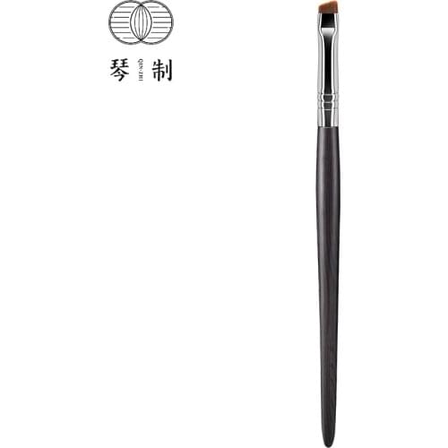 QINZHI Professional Handmade Make Up Brush G217 Small Angled Eyebrow Brush Resilient Synthetic Fiber Hair Makeup Brushes