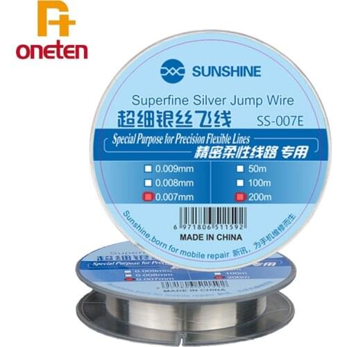 SUNSHINE SS-007 Flying Line Jump Wire 0.007mm 0.009mm For Mobile Phone CPU Fingerprint Touch Dedicated Repair Line