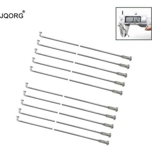 72 Pieces One Lot 10 G Diameter 3.12 mm Light blue & Sliver Color Galvanization Surface E-bike Spokes J-bend Round Body Spokes