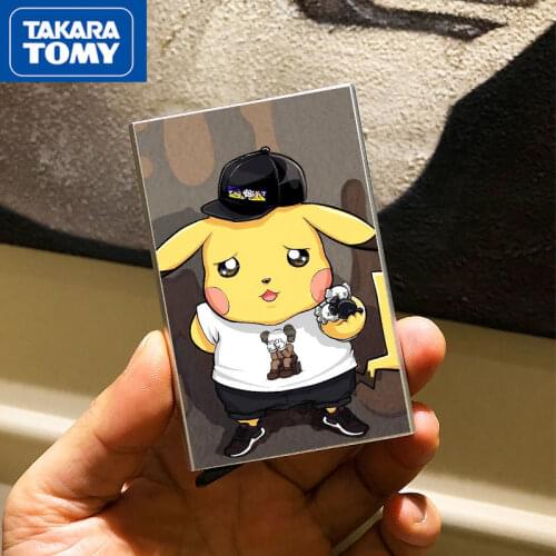TAKARA TOMY Pokemon Pikachu Automatic Pop-up Metal Card Holder Card Holder Anti-degaussing Credit Card Case