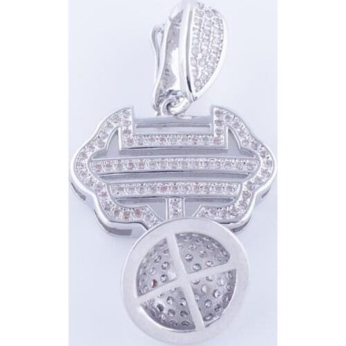 Vintage Micro Pave Zircon Crystal CZ Charms Pendants For Jewelry Making Big Copper Ethnic Floating Charms Jewelry Accessories