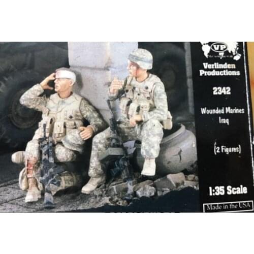 1/35 scale US soldiers injured soldiers 2 people miniatures Resin Model Kit figure Free Shipping
