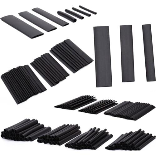 127PCS Polyolefin Heat Shrink Tubing Tubes 2:1 Heatshrink Tubing Wire Connectors Insulated Wrap Wire Repair Tube Cable Sleeves