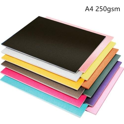 250gsm A4 Colorful Pearlescent Cardboard Handmade DIY Origami Paper Envelope Packaging Box Material Paper 20pcs