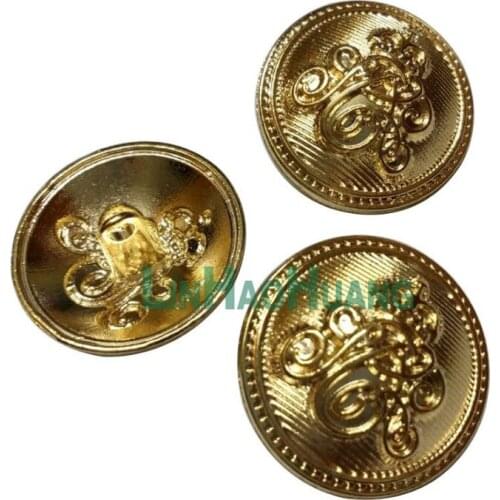 30pcs Gold Metal Buttons Clasp Factory Direct Wholesale Models Hot Models Metal Buttons 15/20/25MM Sewing Supplies