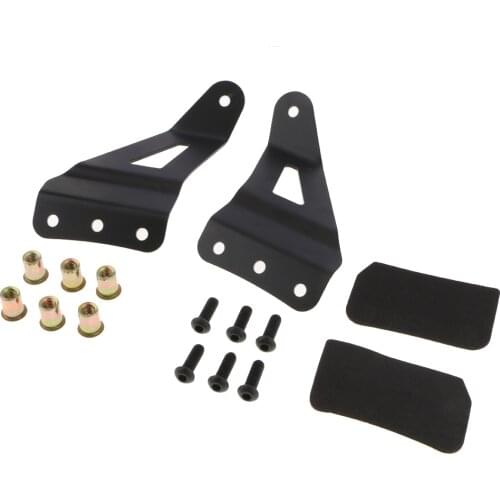 50-inch Curved LED Light Bar Upper Windshield Mounting Brackets fo Chevy 07-13 /for GMC