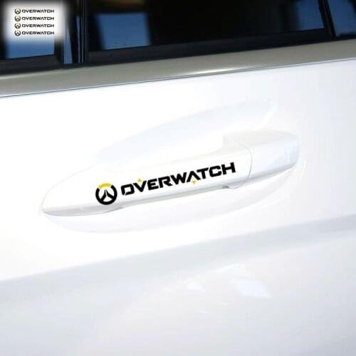 Car Stickers Game Overwatch Funny Creative Decals For Door Handle Auto Tuning Styling Vinyls 13*2cm D10