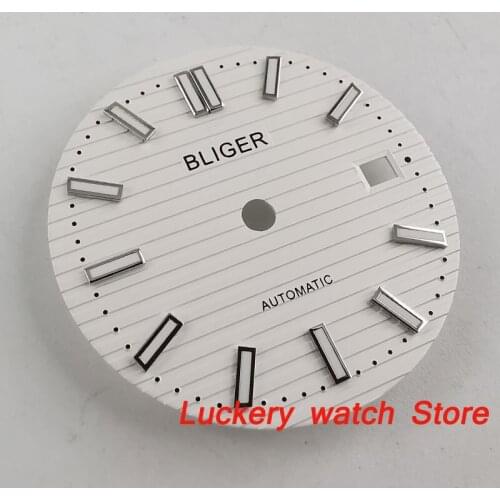 29.8mm bliger white dial fit for 2824 2836 Miyota 8215 821A Mingzhu 2813 Automatic movement-BP54