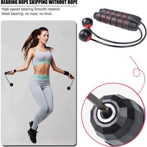 Jump Rope Cordless Skipping For Fitness No Tangles Wireless Skip Exercise Fitness Machine Weight Cordless Skipping Rope