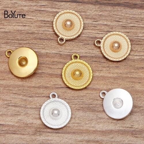 BoYuTe (50 Pieces/Lot) 18*15MM Metal Alloy Hat Charms Pendant DIY Hand Made Materials Jewelry Accessories