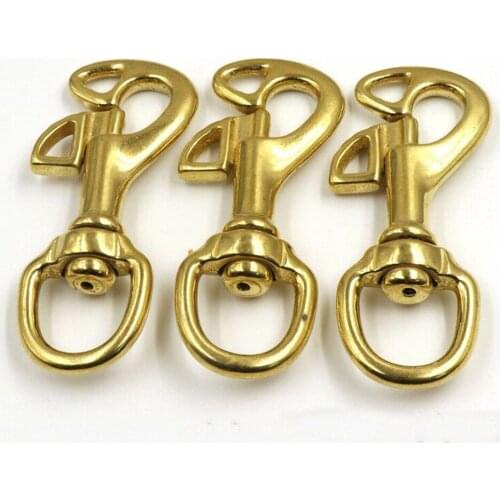 DIY leather craft snap buckle bag belt ring hook solid brass material 3pcs/lot