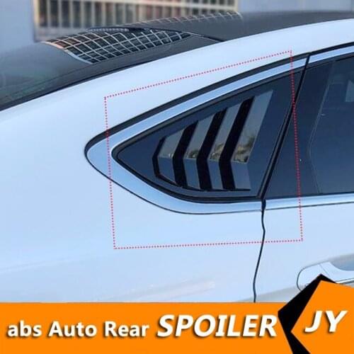 For FORD Mondeo 2014-2018 Sedan ABS Rear Door Window shades Louver Frame Window Sill Molding Cover Sticker Trim