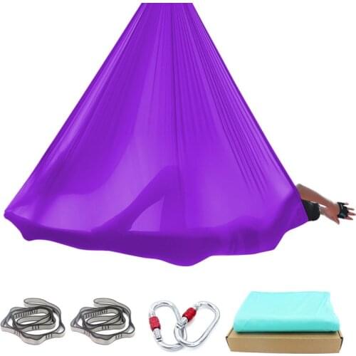 PRIOR FITNESS 6 Meters Yoga Hammock Set aerial Swing inversion Traction Device Fitness for trapeze swings