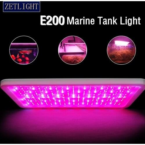 Marine LED Aquarium Light Dimmable Saltwater Lamp Aquatic Algea Growing Light Wireless Lighting for Coral Reef Nano Fish Tank