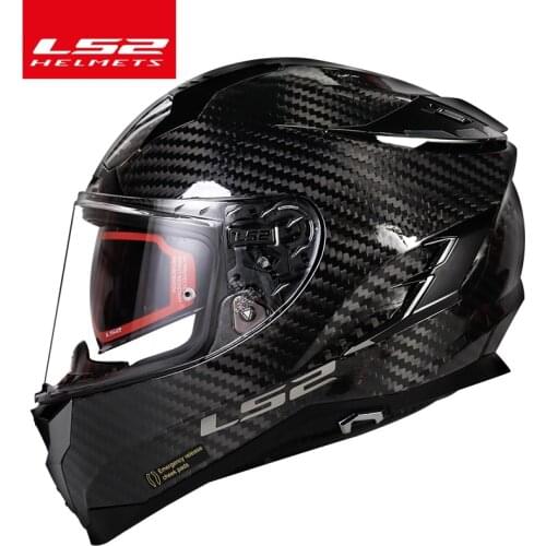 Original LS2 Challenger full face motorcycle helmet ls2 FF327 carbon fiber casco moto capacete