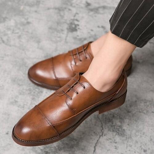 Plus size47 mens dress shoes gentleman Oxford Shoes brogue outdoor fashion business mens shoes zapatos de hombre мужская обувь