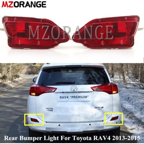 MZORANGE Rear Bumper Light For Toyota RAV4 2013 2014 2015 Left/Right Fog Lamp Reflector Signal Taillight Car Accessories