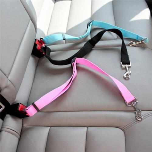 Dog Harnesses Pets Car Safety Seat Belt Harness Restraint Lead Adjustable Travel Clip Pet Products
