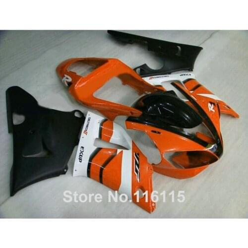 Fairing kit fit for YAMAHA YZF R1 2000 2001 white orange black ABS R1 00 01 fairings set full injection 1452