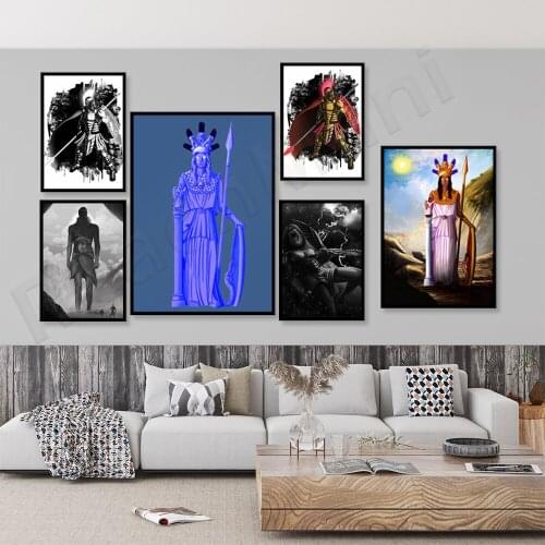 Greek mythology posters, ships-Pallas AthenaPeriwinkle art in Greek mythology, cyclops, Greek mythology decorative posters
