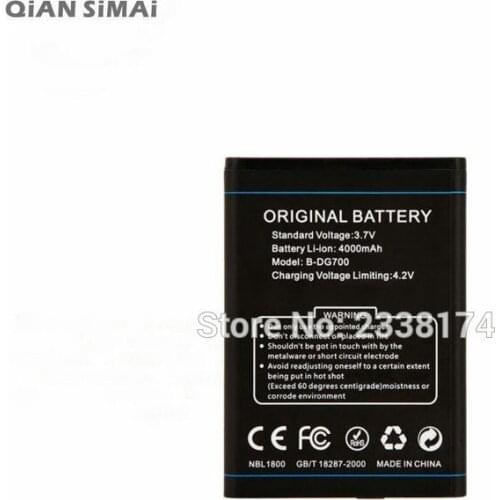 QiAN SiMAi 1pcs 100% High Quality DG700 B-DG700 4000mAh Battery For DOOGEE DG700 Mobile phone + Tracking Code