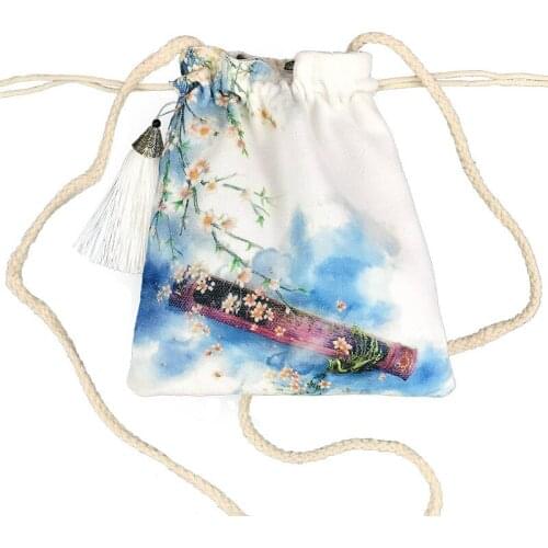 Women Cotton & Linen String Hanbag Female Crossbody Shoulder Bag Cloth Sack Ladies Pouch Bolsa Feminina Bolso Mujer for Girls