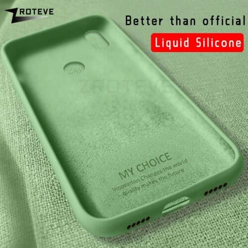 Mi 6X Case ZROTEVE Liquid Silicone Cover For Xiaomi Mi6 Mi6X Case Xiomi A2 Global Slim Soft Cover For Xiaomi Mi 6X Mi A2 Cases