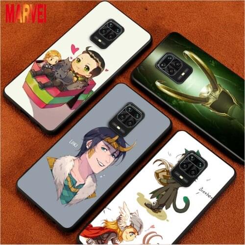 Popular Loki Cartoon Silicone Cover For Xiaomi Redmi Note 10 10S 9T 9S 9 8T 8 7 6 5A 5 4 4X Prime Pro Max Black Phone Case