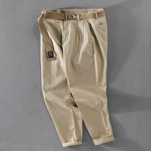 Suehaiwe Men's Cropped Trousers