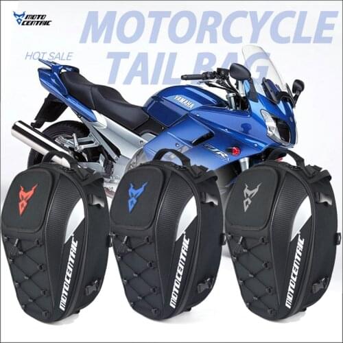 MOTOCENTRIC Large Size Waterproof Motorcycle Saddle Bag Helmet Rear Seat Bag Motorcycle Travel Backpack Multifunctional Tail Bag