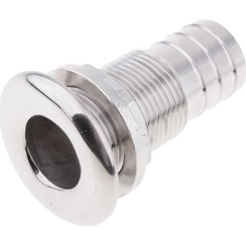 1" Hose Stainless Steel Thru Hull Fitting Replacement for Boat Marine