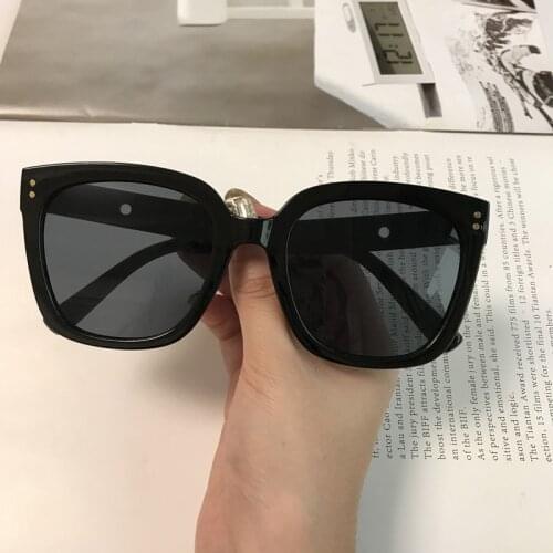 1PC New Korean Brand Designer Oversized Sunglasses Men Women Classic Square Sun Glasses UV400 Outdoor Fishing Driving Eyewear