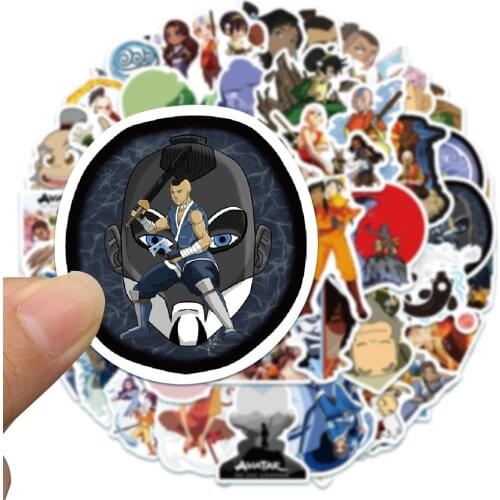 10/50PCS Cool Anime Avatar The Last Airbender Stickers Waterproof DIY Skateboard Guitar Phone Laptop Cartoon Decal Kids Sticker