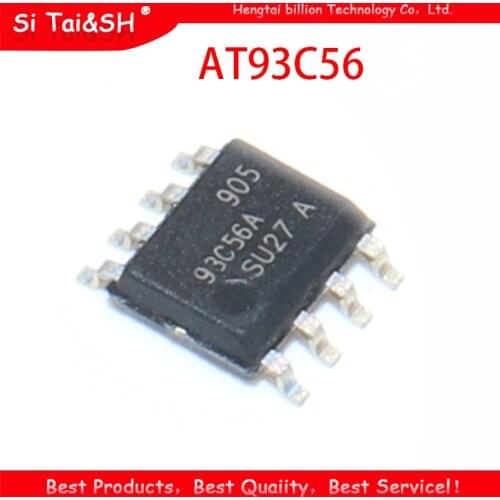 10pcs AT93C56 93C56 SOP8 EEPROM (256x8)/(128x16) 2K new original