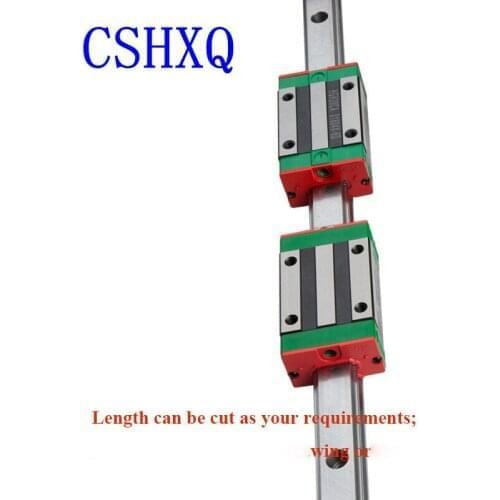 2PCS HGR30 Square Linear Guide Rail L-1000mm +4PCS Linear Block Carriage HGH30CA /Flang HGW30CC For CNC Part