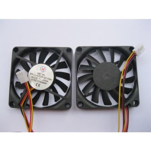 36 pcs Brushless DC Cooling Fan 13 Blade 5V 7010S 70x70x10mm 3 Wires Black