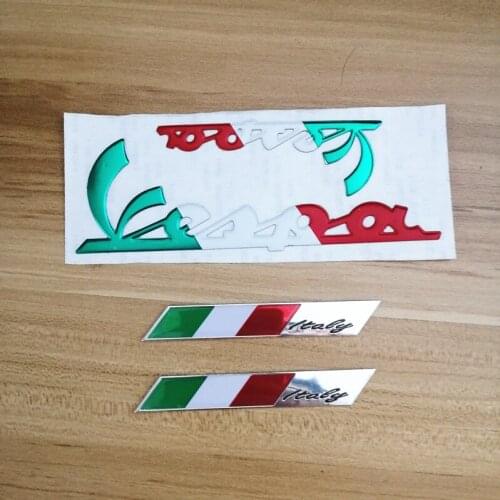 3D Italy Sticker Motorcycle Tank Decals Italia flag Stickers Case for RV4 RSV4 Vespa GTV GTS LX 125 250 300