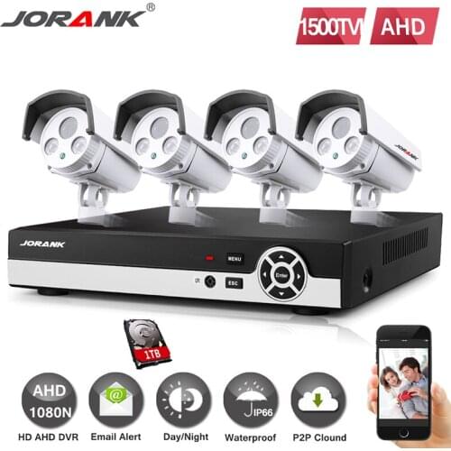 4CH HD HDMI 1080P DVR AHD Security Camera System indoor720P IR Waterproof CCTV Camera Outdoor DIY Home Video Surveillance Kits