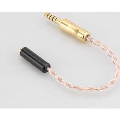 4N OCC 4.4MM Balanced Male to 3.5MM Balanced Female Adapter Cable