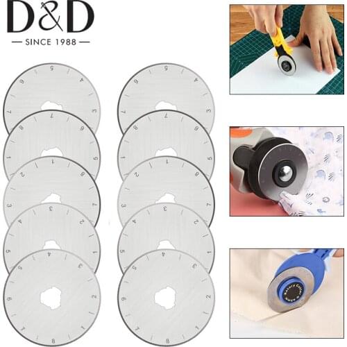 5Pcs 28mm Rotary Cutter Blades Replacement Blades Patchwork Fabric Leather Refill Blades Circular Cutting Quilting Sewing Tools