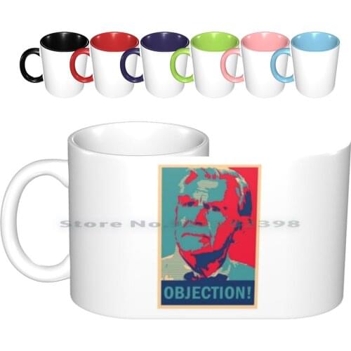 Ben Matlock Objection! Ceramic Mugs Coffee Cups Milk Tea Mug Matlock Hope Objection Obama Election Tv Series Old Andy Griffith
