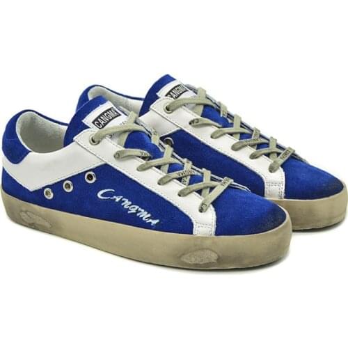 CANGMA Luxury Brand Blue Designer Sneakers Women Girl Shoes Lady Shoe Suede Adult School Shoes Casual Flat Footwear Female