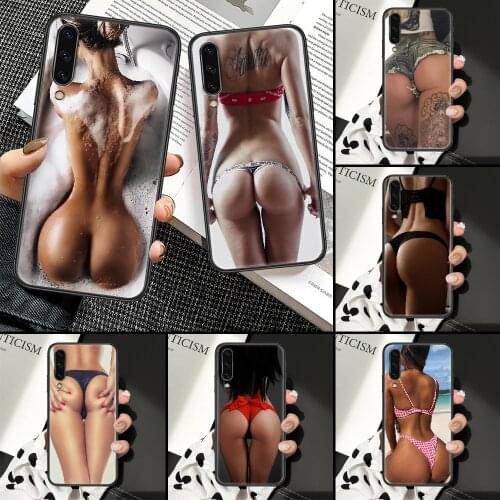 Sexy Ass Girls Bikini Phone Case For Samsung Galaxy A10 A12 A20E A21S A30 A32 A40 A50 A51 A52 A70 A71 A72 A5 A6 A7 2018 black 3D